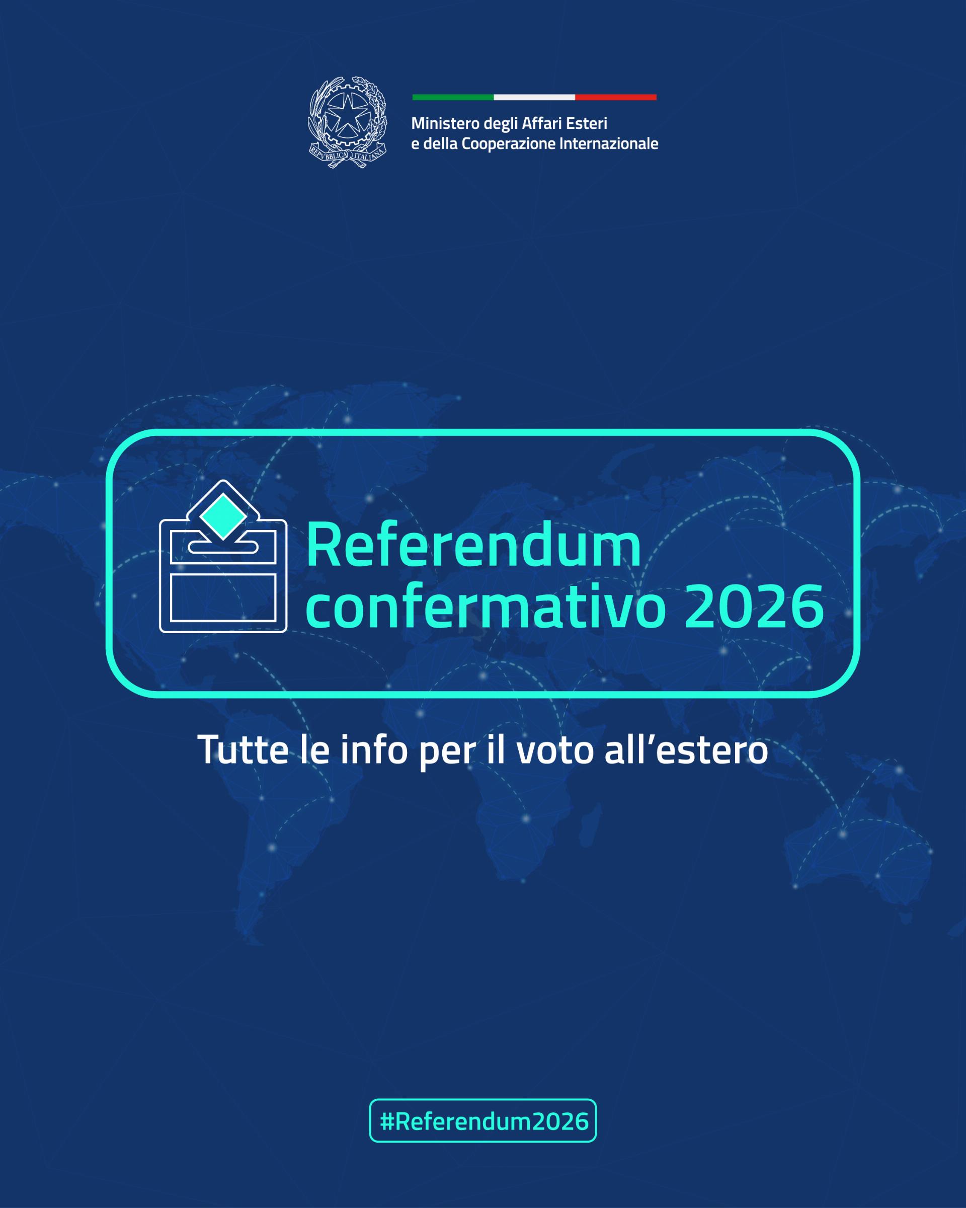 Consolato Generale d'Italia in Cordoba - Referendum Costituzionale Confermativo 22 -23 marzo 2026